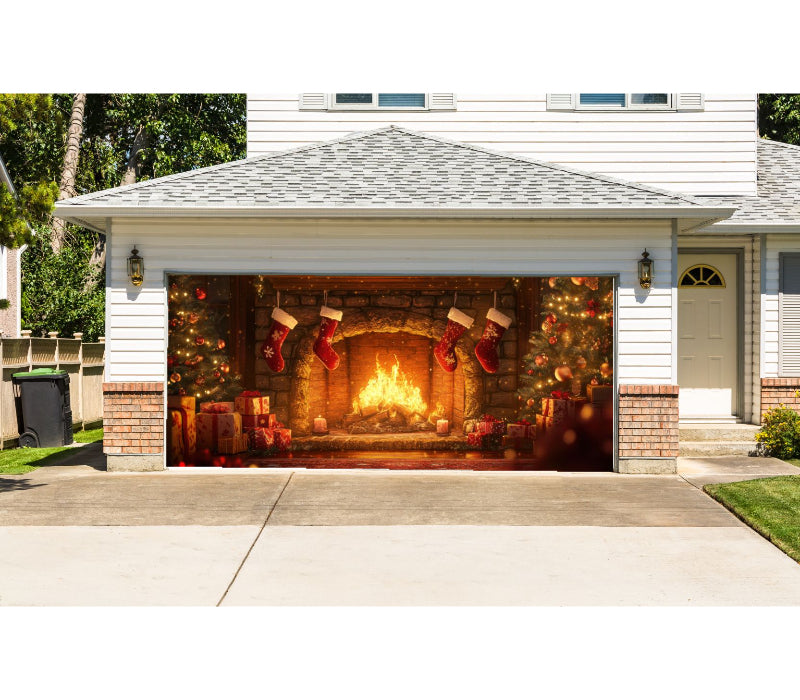 Custom Double Garage Door Cover