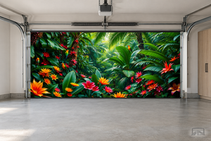 Tropical Paradise | Interior Garage Door Cover