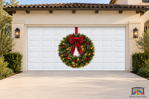 Classic Holiday Wreath – Christmas Garage Door Cover