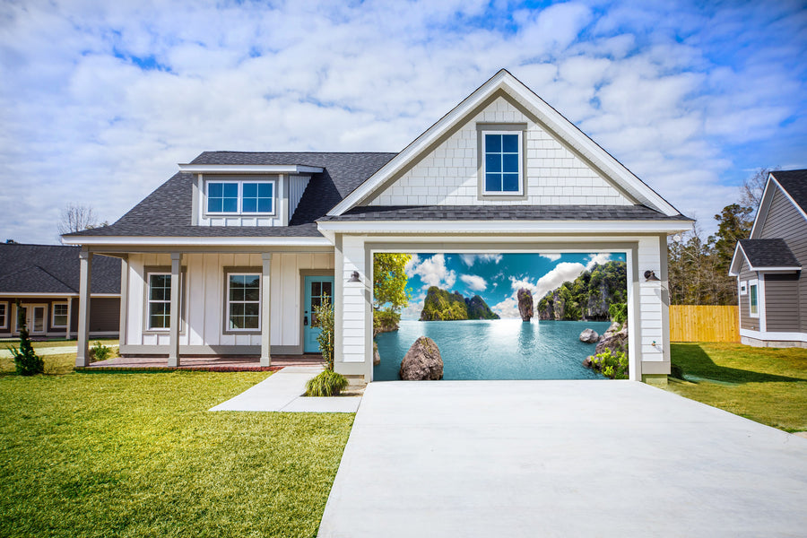 garage door Ocean Aventurs Tailand Banner Cover Background - Decor-Your-Door