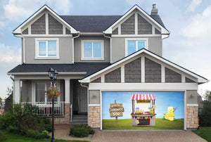 Fresh Lemonade Stand Garage Door Cover Banner Backdrop