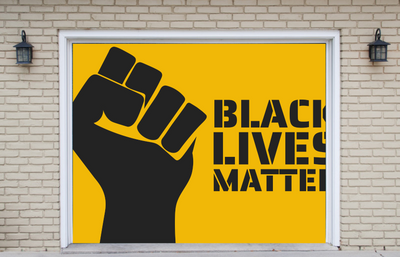 Black Live Matter Garage Door Cover