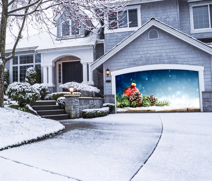 Christmas - Banner Of Red Ornament, Door - Decor-Your-Door