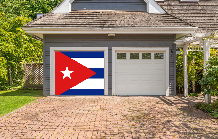 Cuba Flag Garage Door Cover