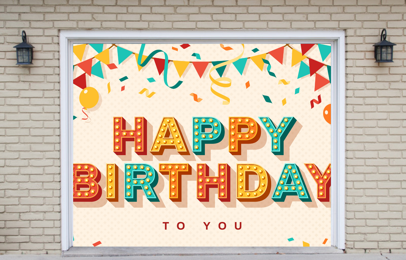 Happy Birthday Greeting Cover Banner Backdrop