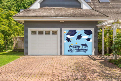 Happy Graduation Garage Door Cover Banner Backdrop (1)