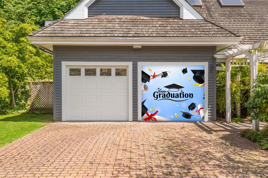 Glædelig dimission – garageportovertræk (2)