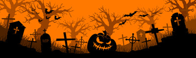 Happy Halloween Pumpkins And Bats Garage Door Cover Banner Backdrop