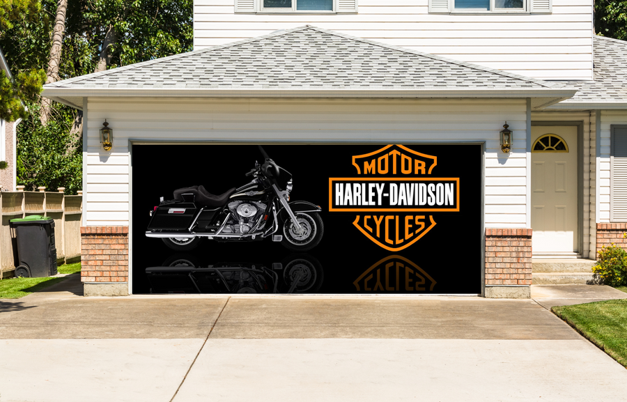 Vinilo adhesivo para puerta de garaje de Harley Davidson