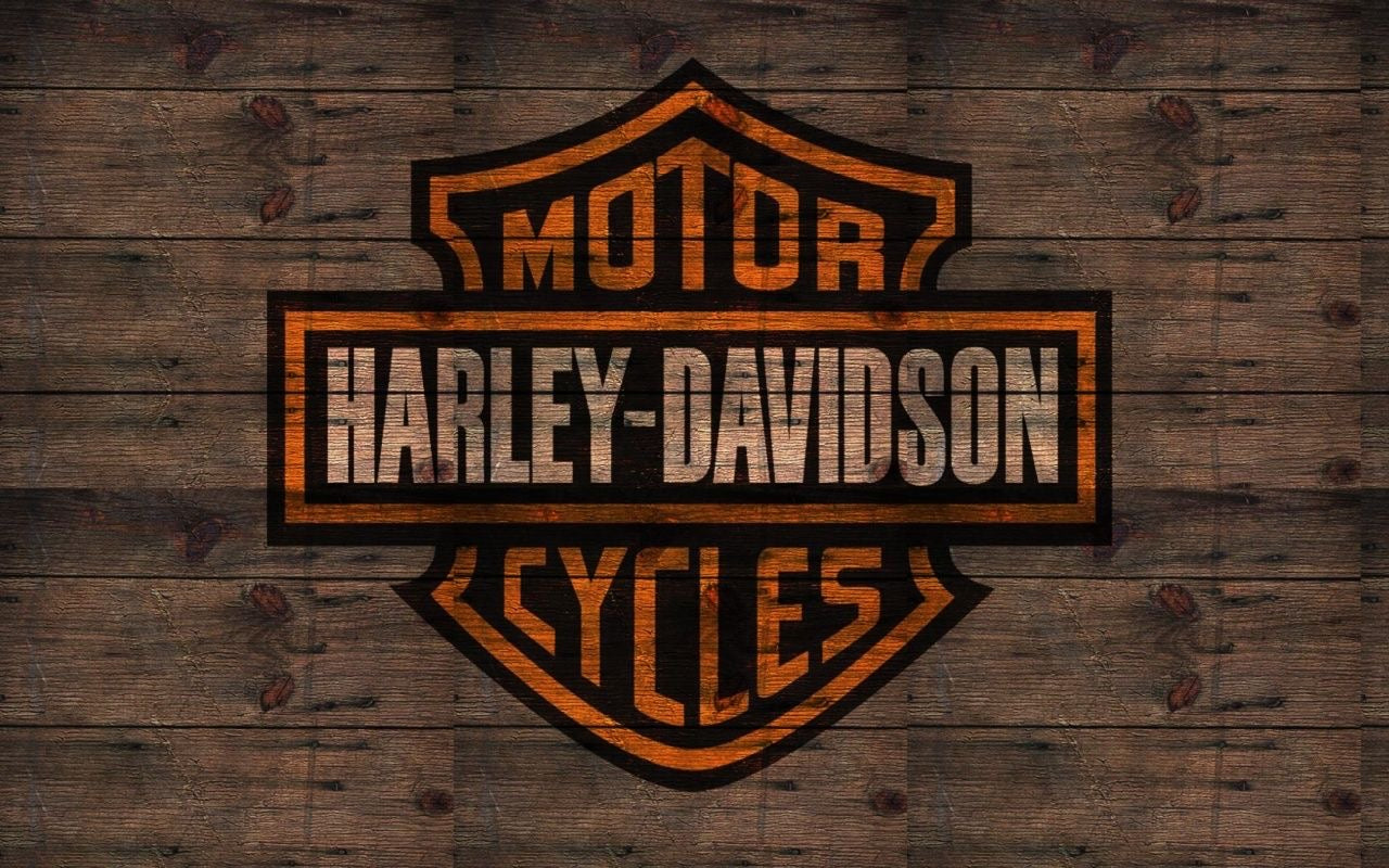 Harley Davidson Wood Style Garage Door Cover Banner Wrap