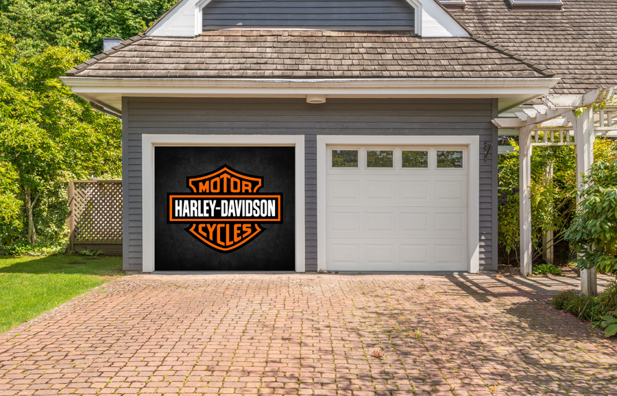 Vinilo adhesivo para puerta de garaje de motocicletas Harley Davidson