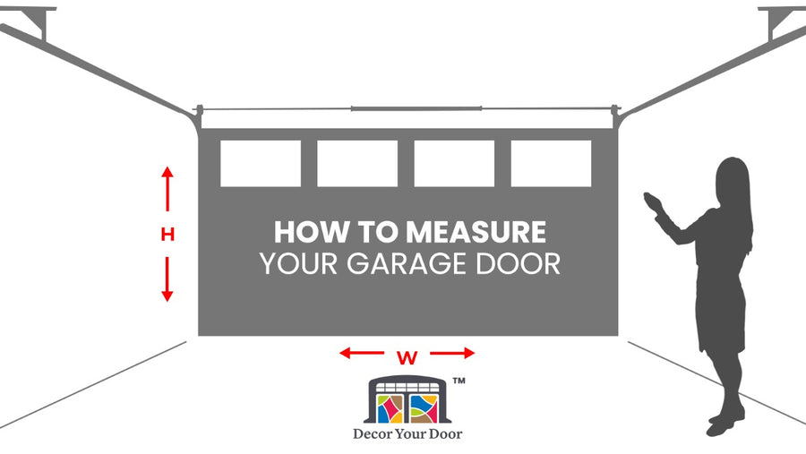 Clear Anodized Garage Door Cover Wrap Banner Backdrop - Decor Your Door™