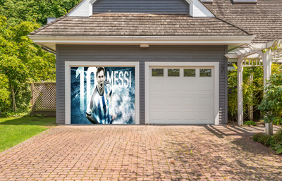 Messi -10 Soccer Garage Door Cover