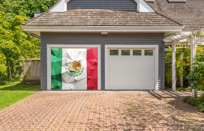 מכסה דלת מוסך 3D קיר דגל מקסיקו