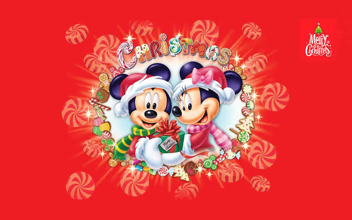 Mickey Mouse Merry Christmas Disney Garage Door Cover Banner Backdrop