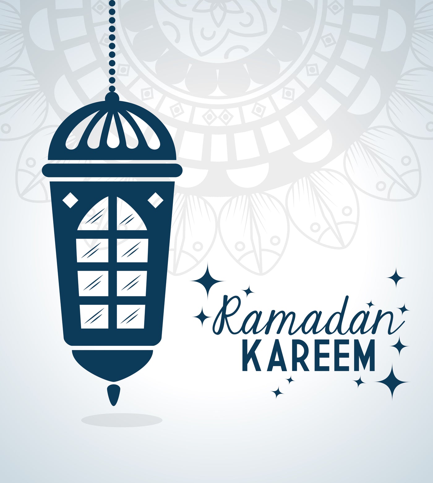 Ramadan Kareem with Lantern Hanging Front Door Cover