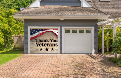Thank You Veterans Garage Door Cover