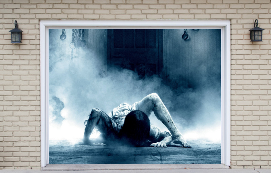 The Ring Horror Movie Garage Door Cover Banner Backdrop