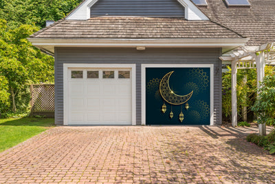 Traditional Eid Al Adha Festival Golden Garage Door Cover