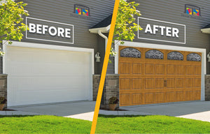 Ultra Grain Garage Door Cover Wrap Banner Backdrop - Decor Your Door™