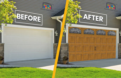 Ultra Grain Garage Door Cover Wrap Banner Backdrop - Decor Your Door™