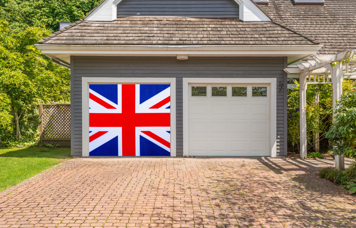 United Kindom Flag Garage Door Cover