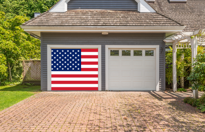 United States Of America Flag Garage Door Wrap Cover Decoration Banner Backdrop