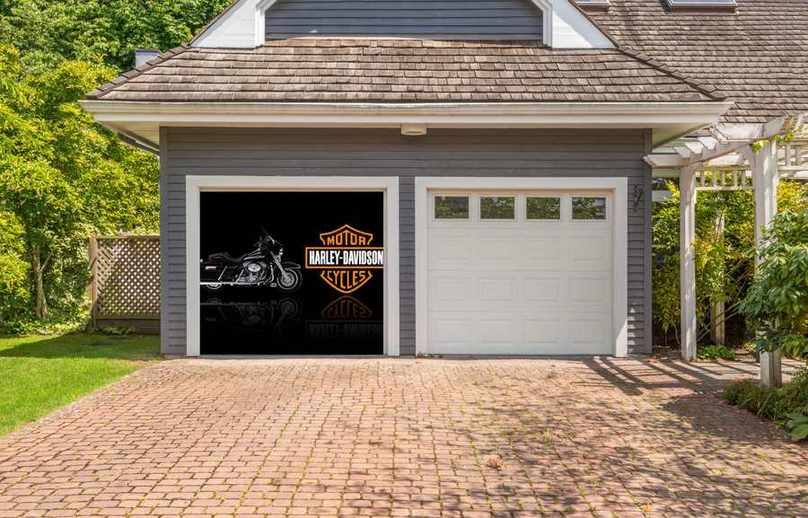 Vinilo adhesivo para puerta de garaje de Harley Davidson