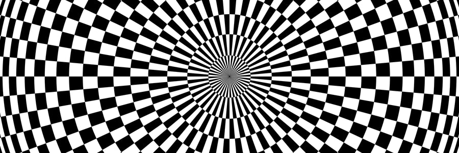 Vinilo vectorial abstracto psicodélico para puerta de garaje