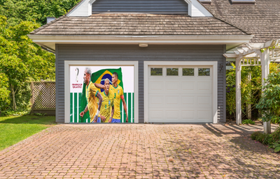 World Cup Brazil 2022 Garage Door Cover