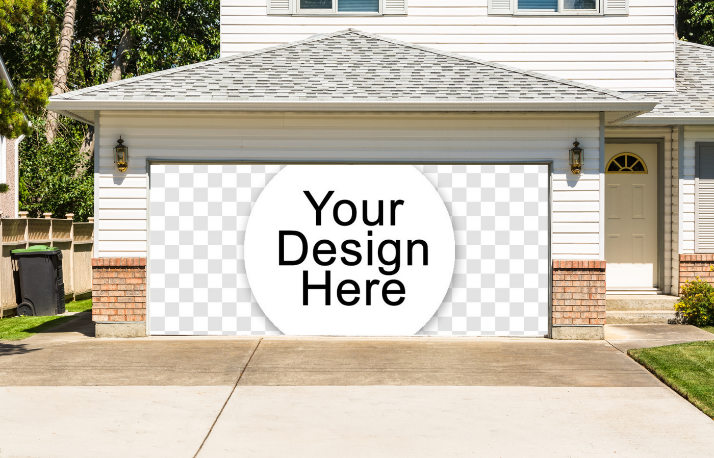 Custom Double Garage Door Cover