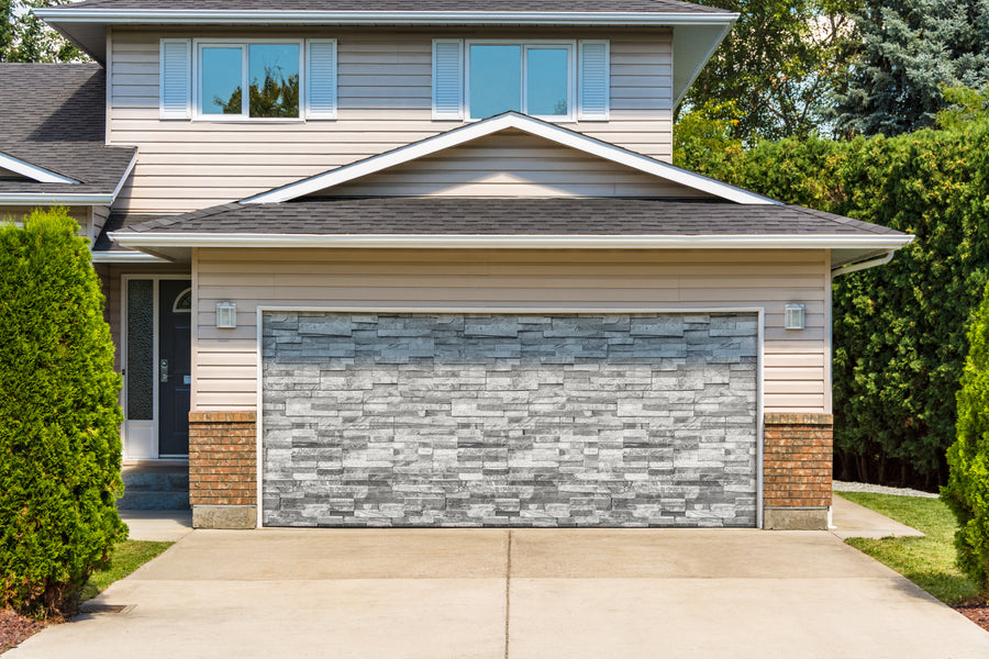 horizontal modern brick wall for pattern and banner cover background - Decor-Your-Door