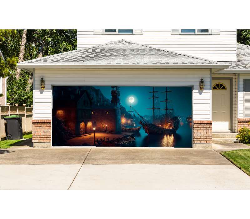 Custom Double Garage Door Cover