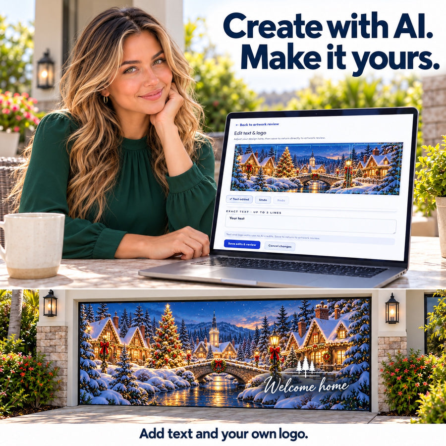 Personalize with text and your own logo